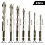 Fire-blad serratert eksentrisk borer