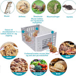 Automatisk musefelle i rustfritt stål