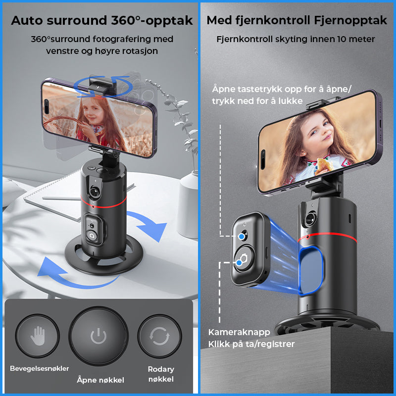 Automatisk ansiktssporing Stativfjernkontroll