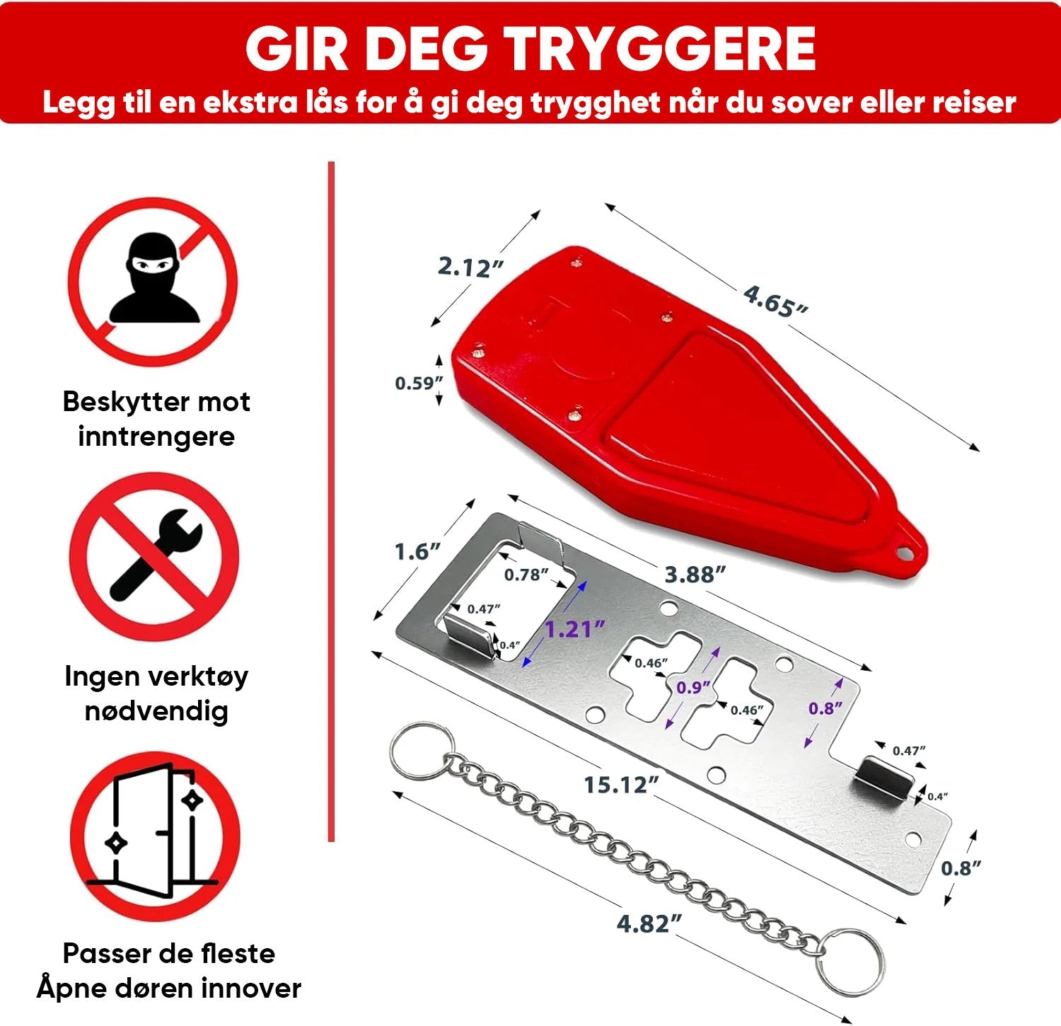 Dørstopper Tyverisikring
