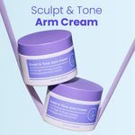 Armcreme for skulpturering og tonerende effekt