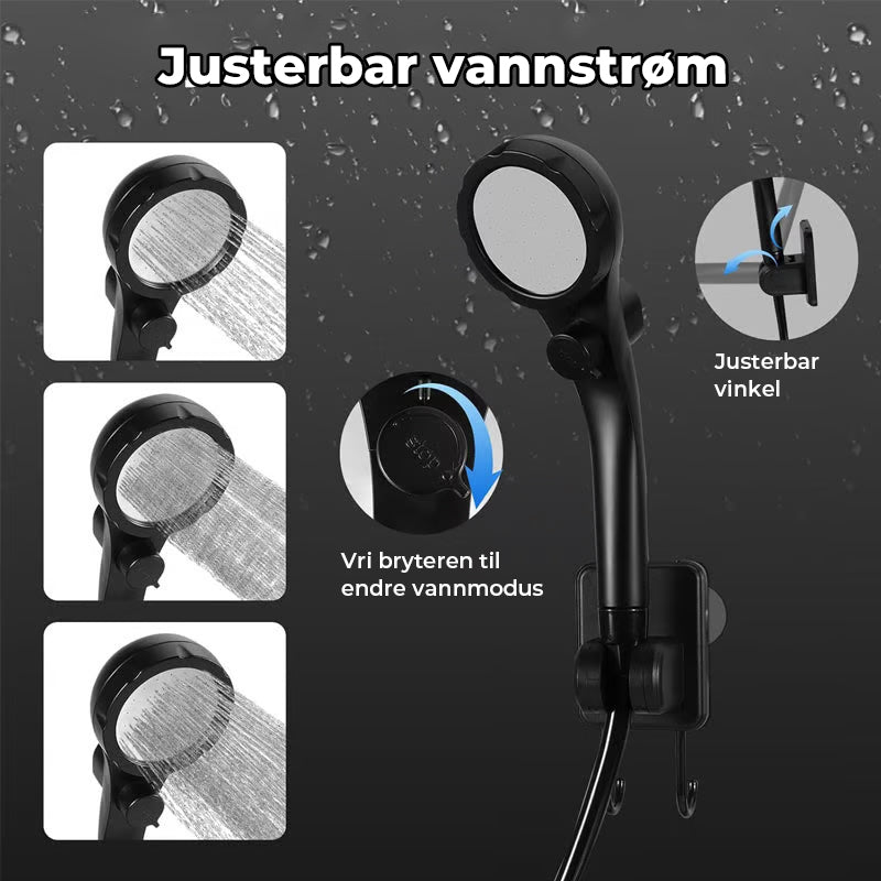 Bærbar, oppladbar utendørs campingdusjpumpe