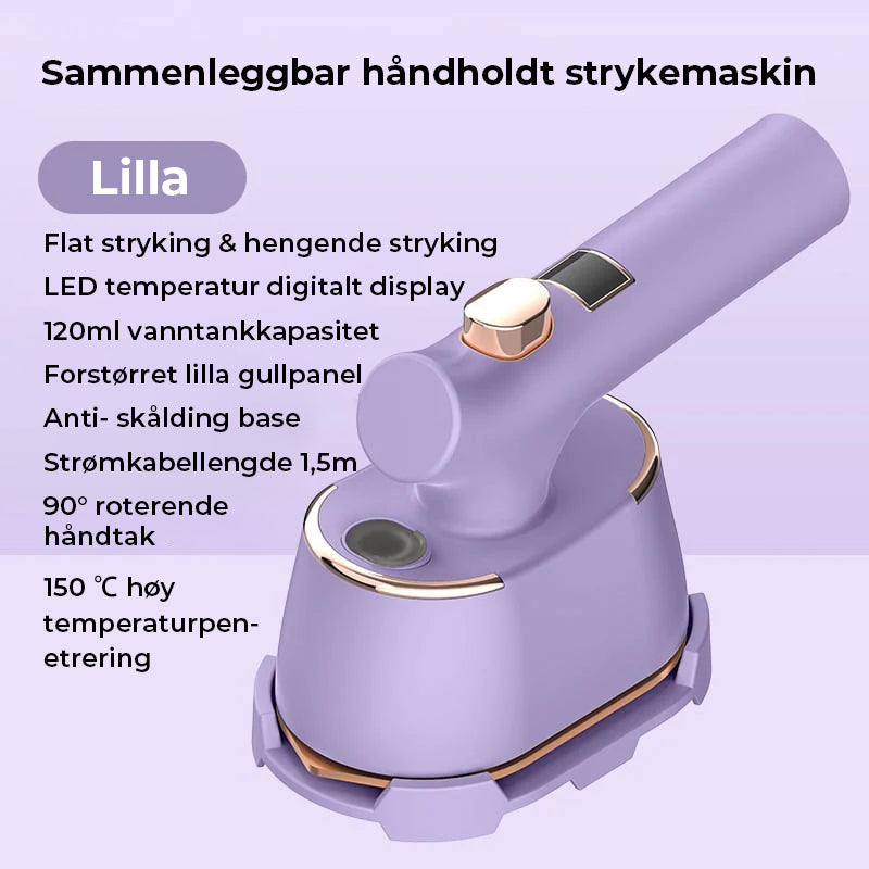 Håndholdt bærbart strykejern