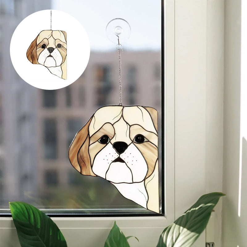 Dekorativt anheng "peeping dog"
