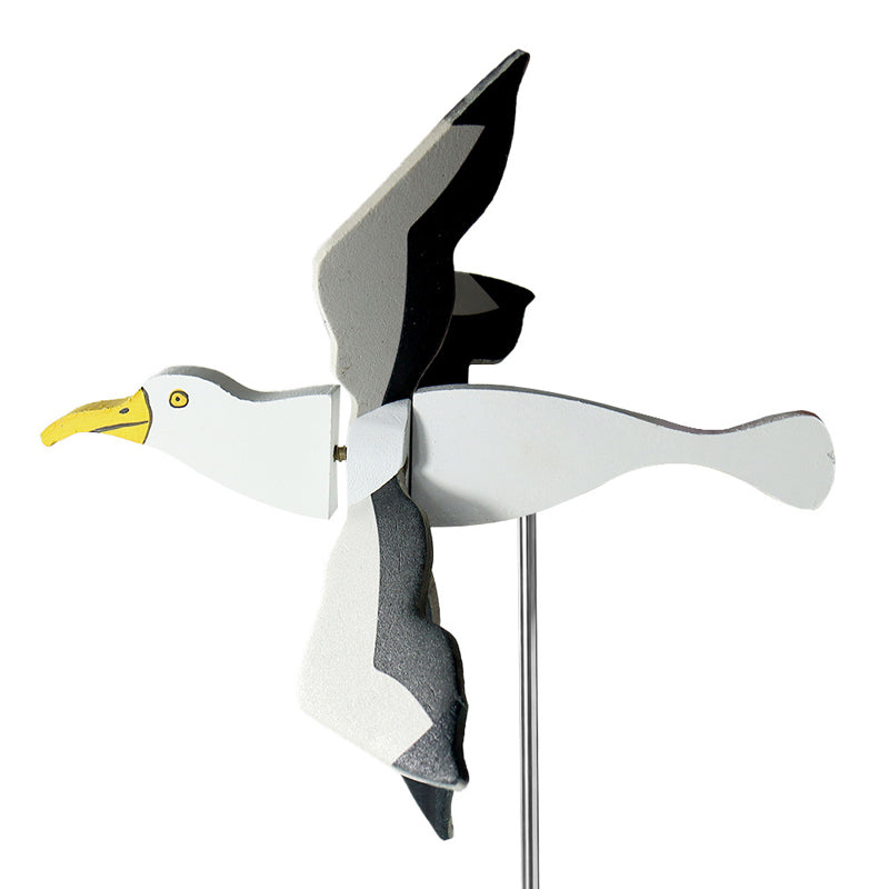 Måke vindmølle hagedekorasjon