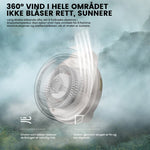 Liten Whirlwind Clip midjehalsvifte