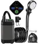 Bærbar, oppladbar utendørs campingdusjpumpe