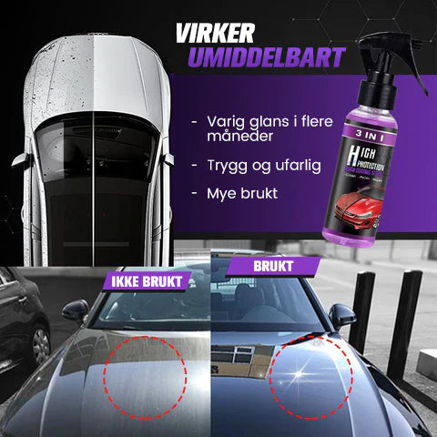 3 i 1 Høybeskyttende hurtig beleggsspray