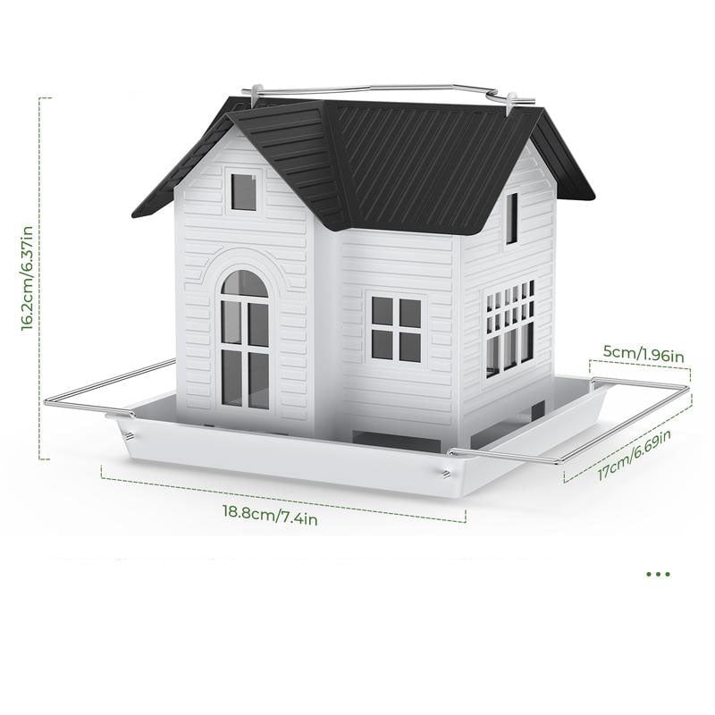 Solcelledrevet fuglemater til oppheng utendørs