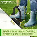 Halvmåne gresskantklipper med T-håndtak