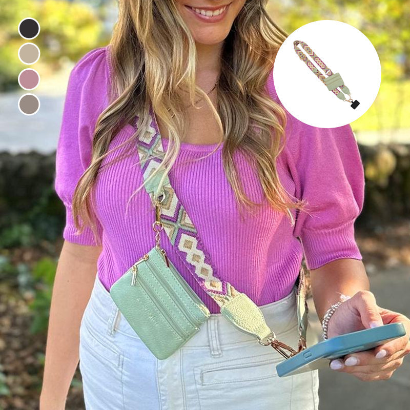 Den ultimate handsfree-løsningen: Telefonstropp med sikker glidelåslomme