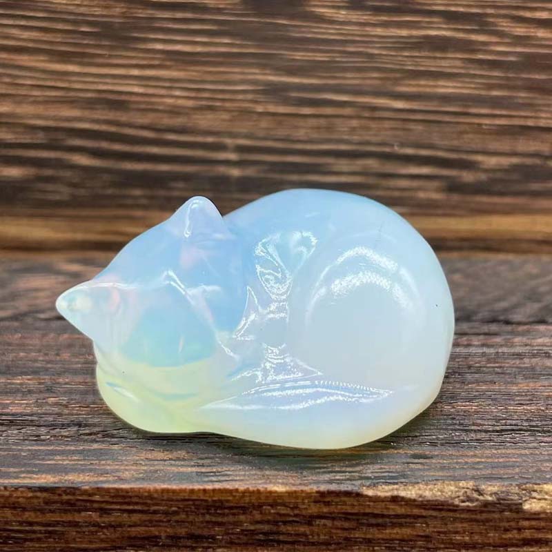 Søt sovende katt dekorasjon