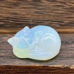 Søt sovende katt dekorasjon