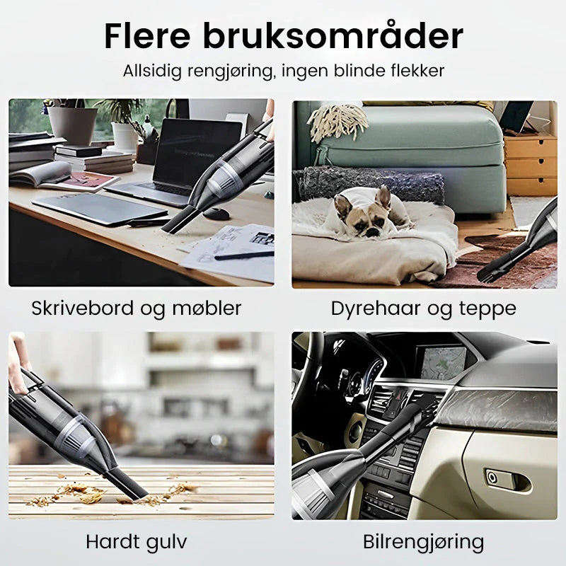 Trådløs Håndholdt Bilkvakkumrenser