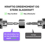 D1 Sklisikre Og Støtsikker Bits Med Kryssskrutrekkerbits