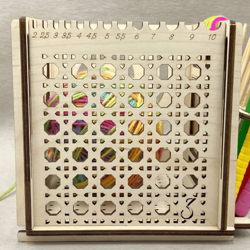 Alt-i-ett tregarnskål - Multifunksjonelt strikkeverktøy