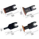 Oscillerende verktøyblader med buet kant (20 STK)