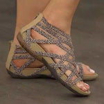 Round Toe Hollow Roman Gladiator Sandaler