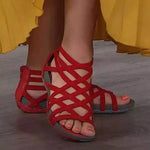 Round Toe Hollow Roman Gladiator Sandaler