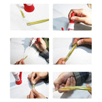 Kraftig loddemiddel for reparasjonslim