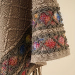 Retro genser, dusk sjal for kvinner