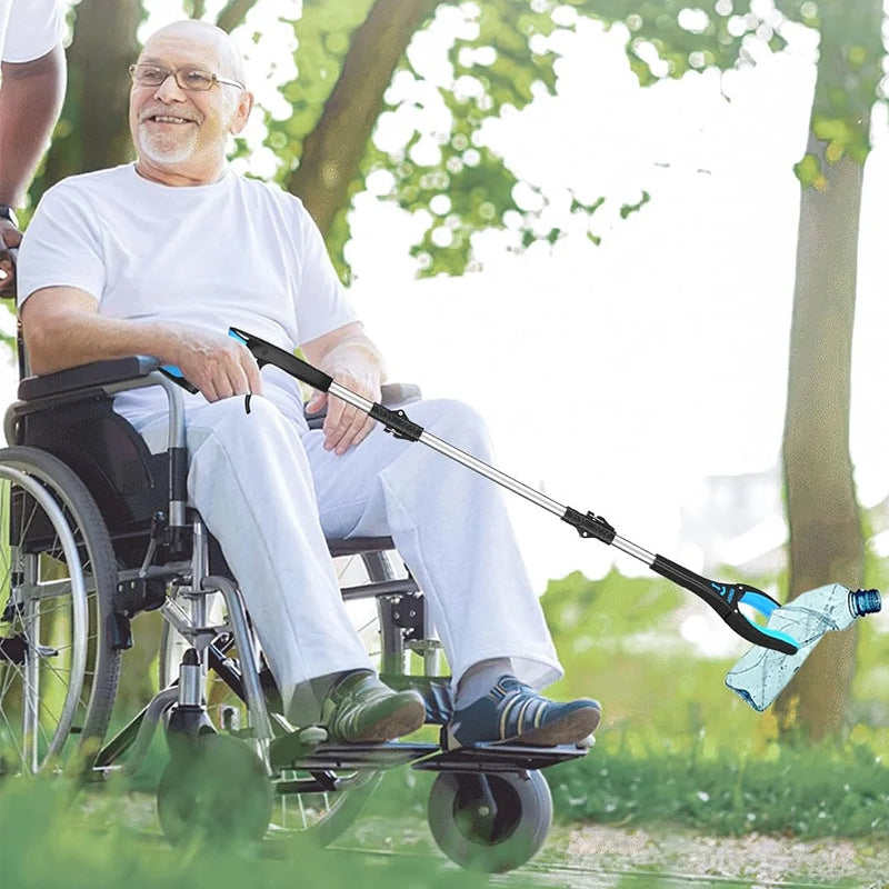 Sammenleggbar griper med 360° svingklype