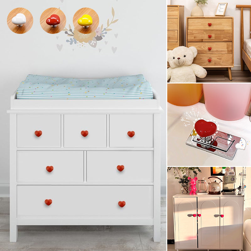 Hjerteformet toalettknapp