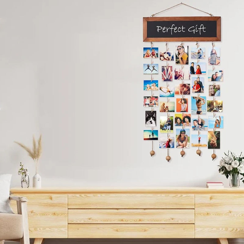 Treinnrammer Bilderamme Kollasj Veggdekor