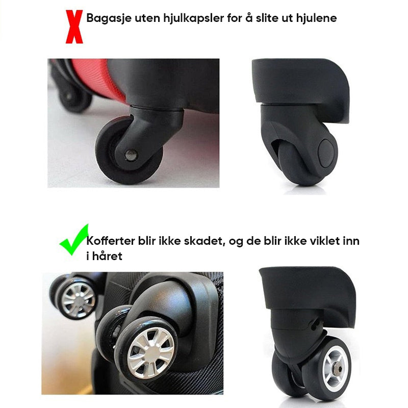 Bagasjeroms hjulbeskyttelsesdeksel (8 stk)