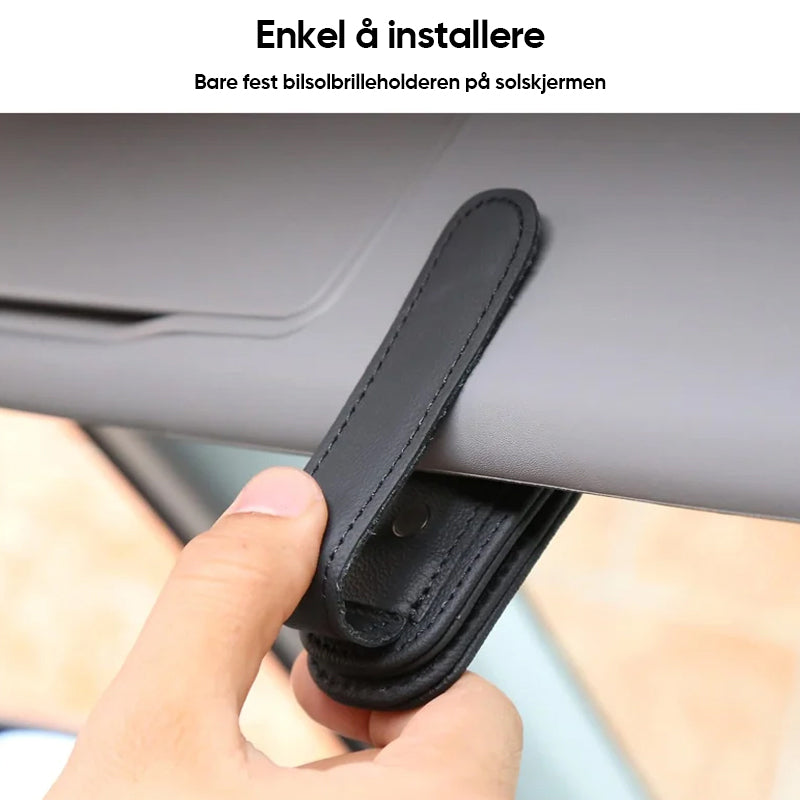 Solbrilleholdere for solskjerm for bil