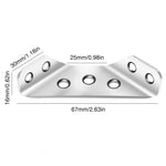 Universal møbelhjørnekobling i rustfritt stål