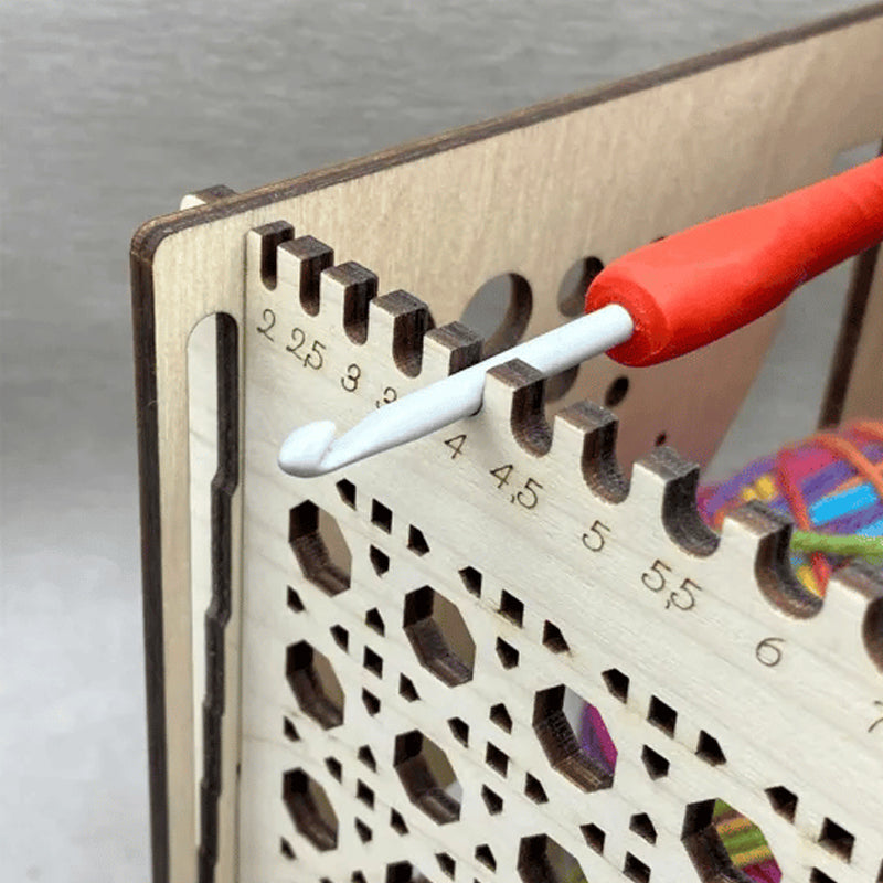 Alt-i-ett tregarnskål - Multifunksjonelt strikkeverktøy