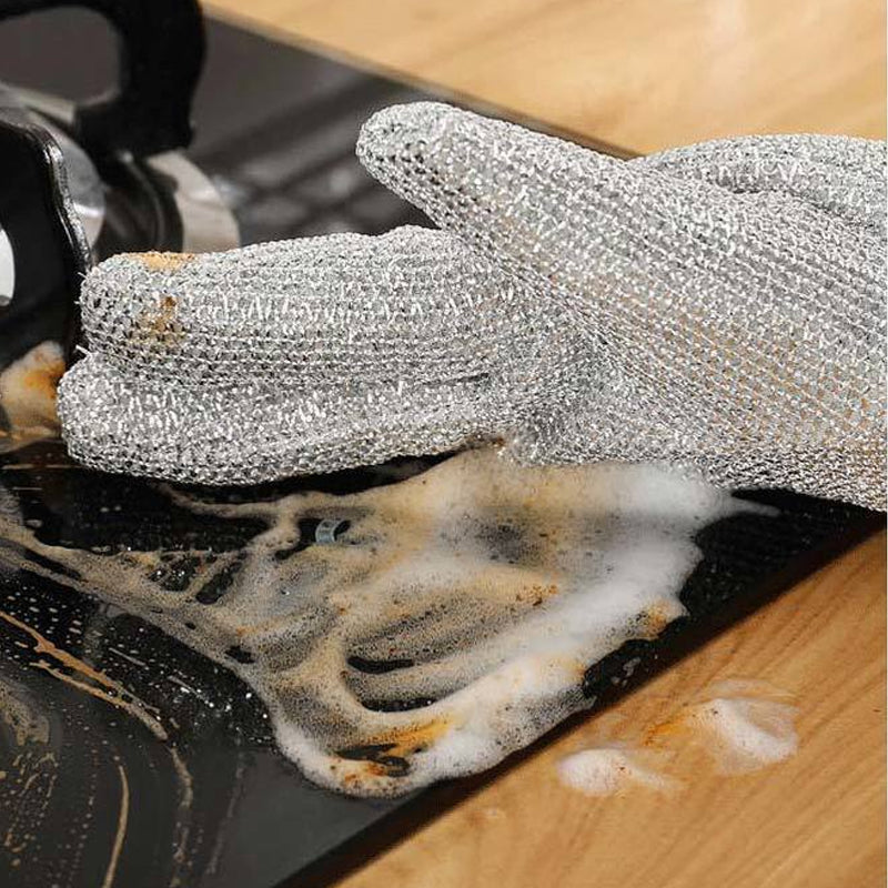 Oppvaskhansker av ståltråd