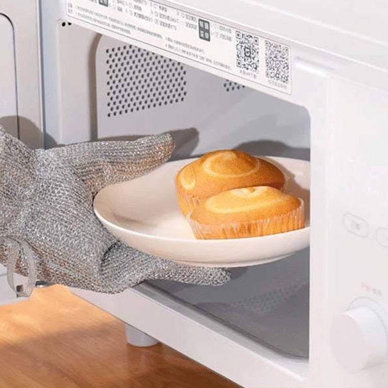 Oppvaskhansker av ståltråd