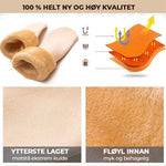 Fortykkende vintermyke fløyelssnøsokker
