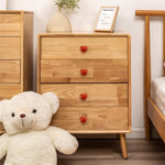 Hjerteformet toalettknapp