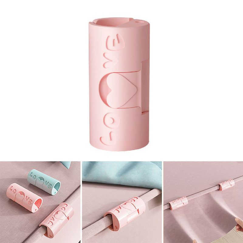 Festeklips for sengetøy og dynetrekk